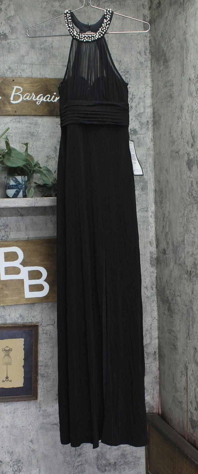 Other Speechless Embellished Ruched Cutout Gown Dress Black 0 Size XS / US 0-2 / IT 36-38 - 1 Thumbnail
