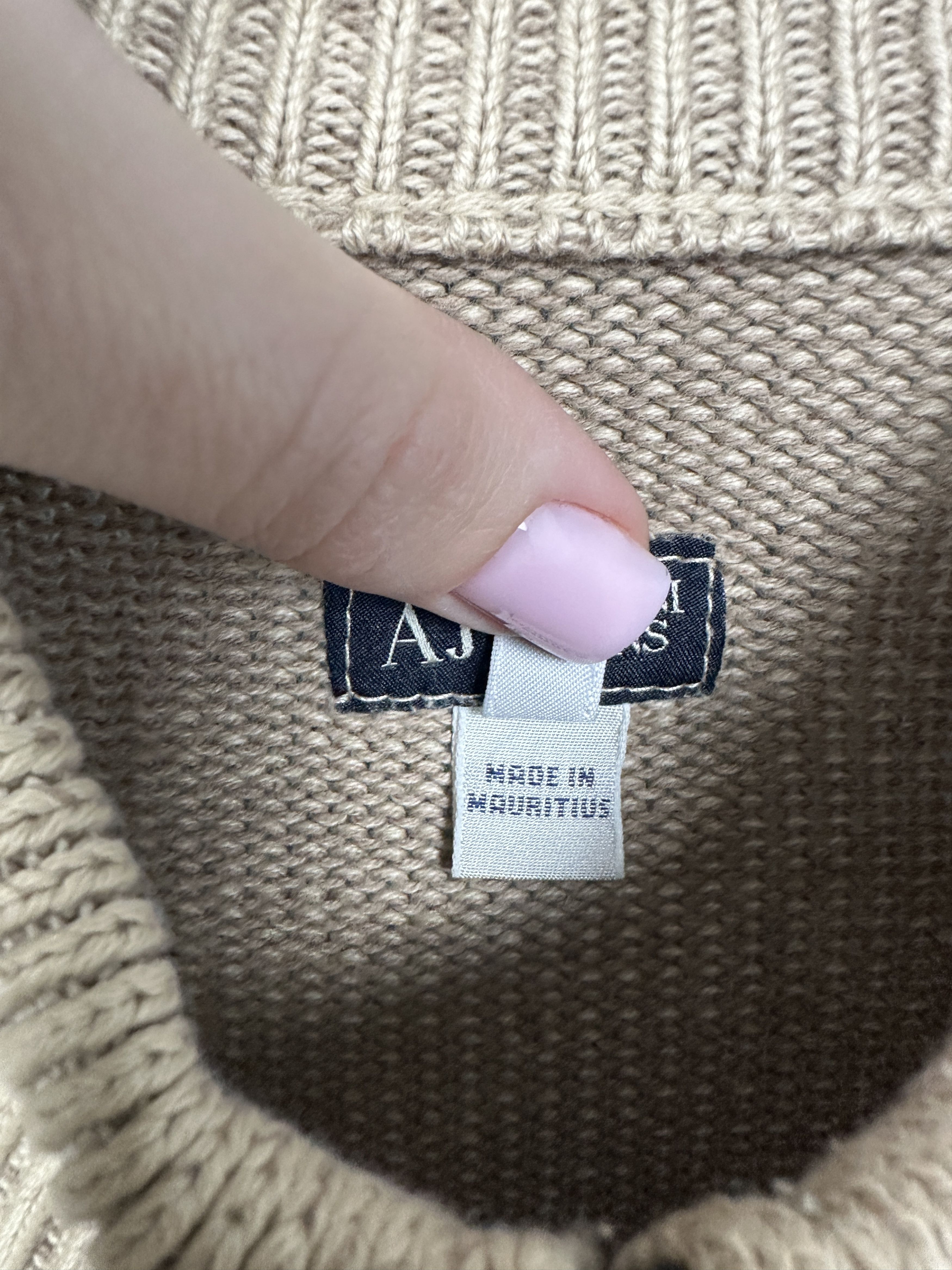 Armani Armani Jeans Vintage Mens Full Zip Knit Sweater Old Money Size US XL / EU 56 / 4 - 4 Thumbnail