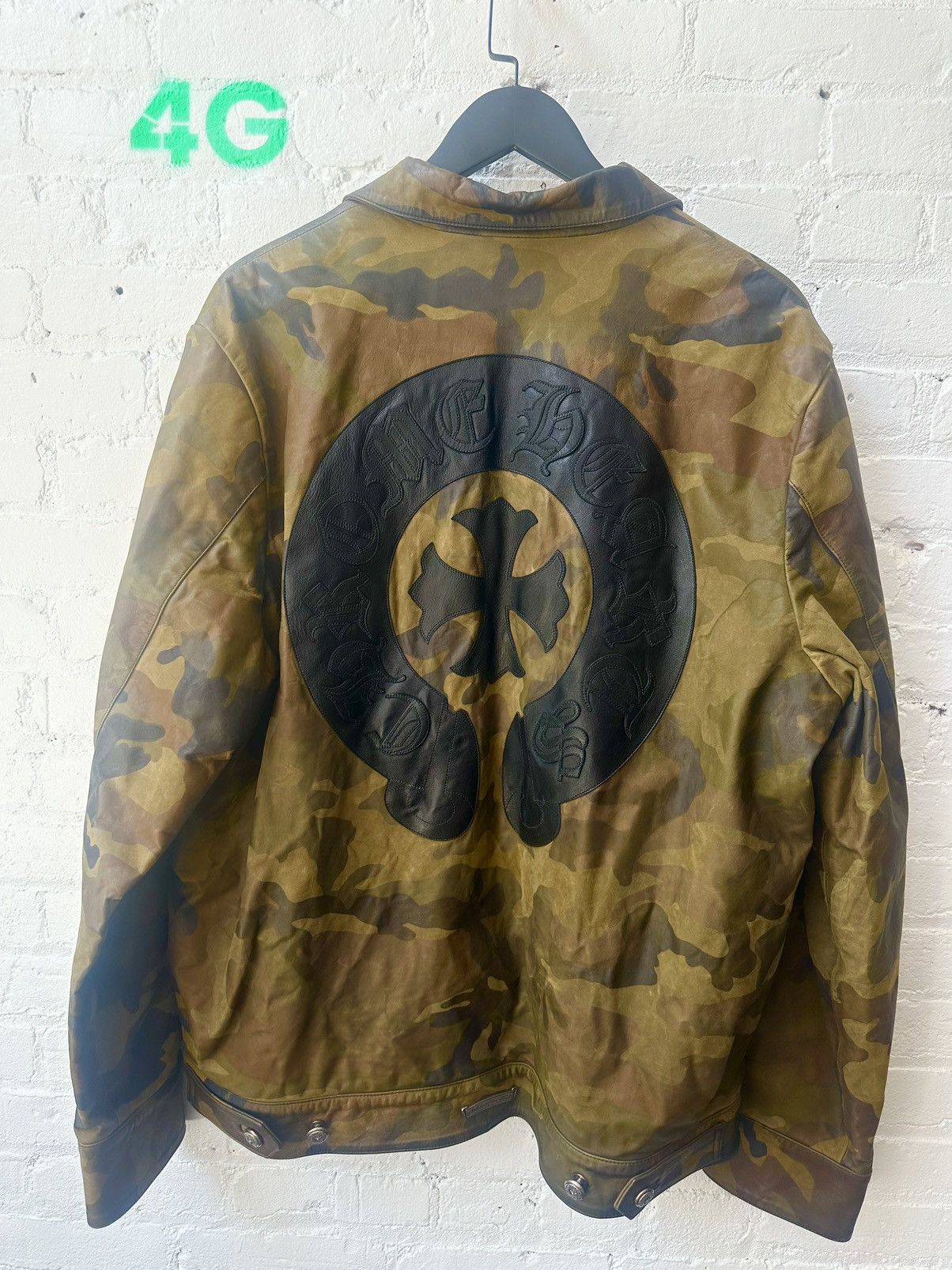 Chrome Hearts Chrome Hearts XXL 2XL CAMO CROSS PATCH LEATHER JACKET Size US XXL / EU 58 / 5 - 1 Thumbnail