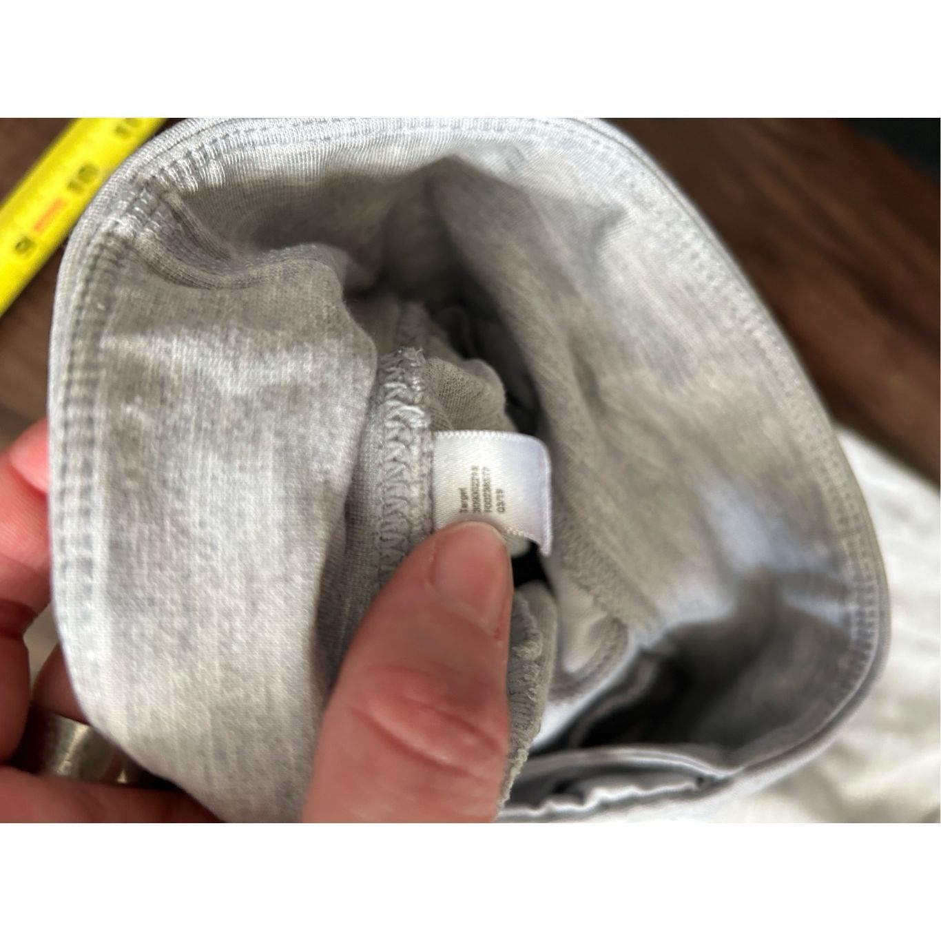 Target Basics Joy Lab Target White Gray Heather Leggings Zipper, Size Larg Size 34" / US 12 / IT 48 - 5 Thumbnail