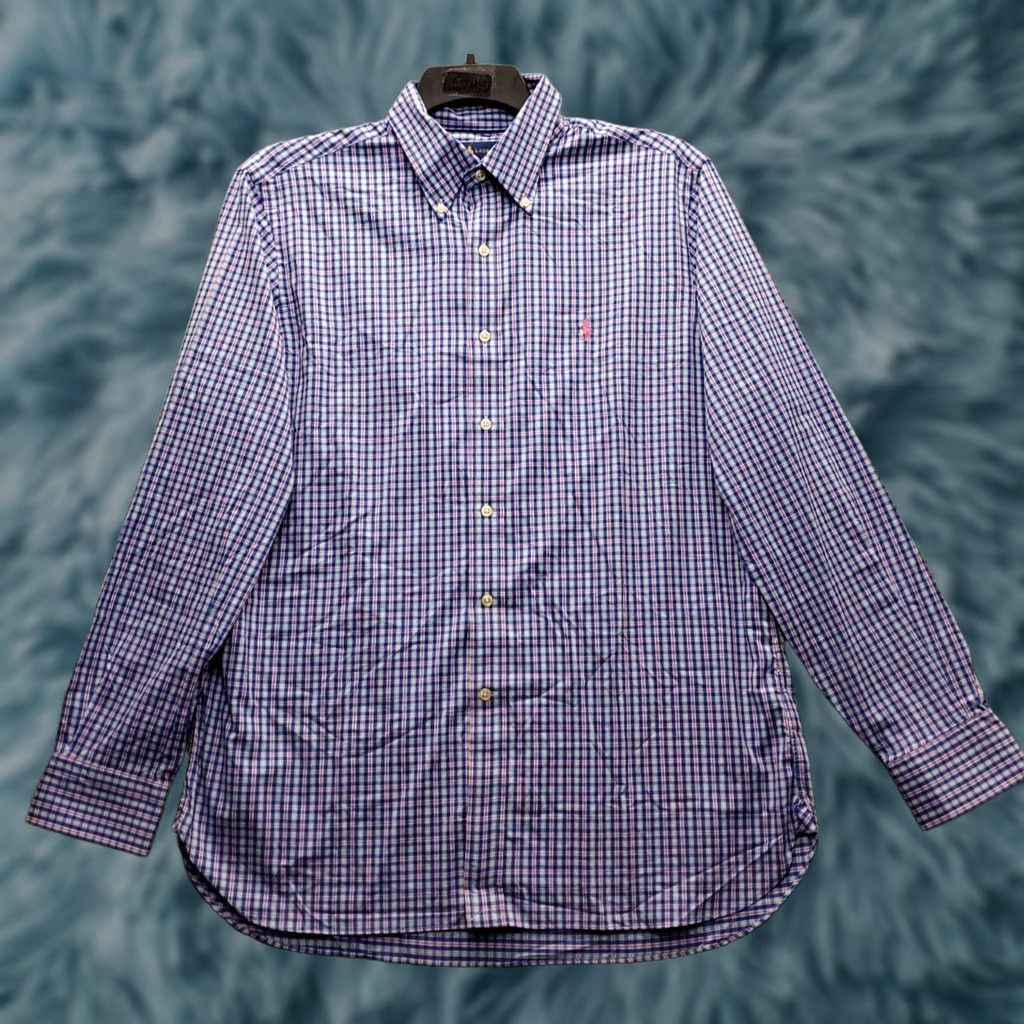 Ralph Lauren Ralph Lauren Performance Shirt Mens L Multicolor Plaid Pony Logo Button-Down EUC Shme Size US L / EU 52-54 / 3 - 1 Thumbnail