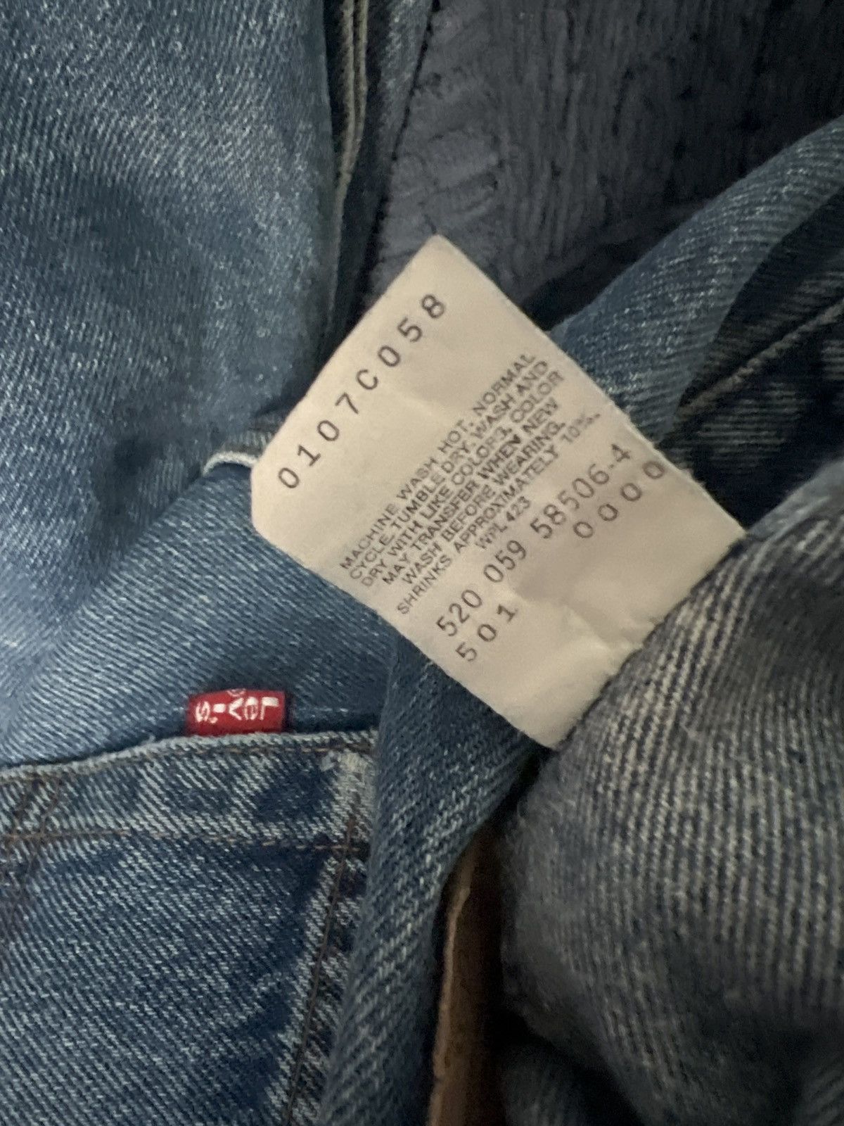 Levi's Levis 501 33x34 vintage denim jeans made in usa xx Size US 33 - 5 Thumbnail