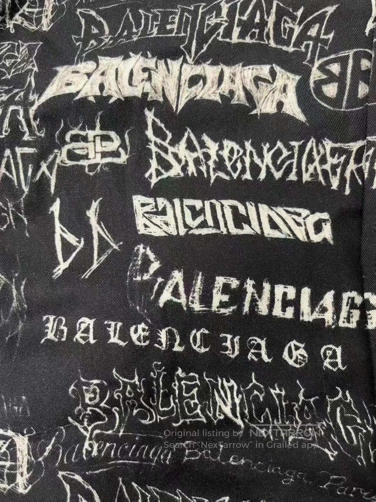 Balenciaga Balenciaga New Year Logo Print Oversized Men's Shirt. Size US M / EU 48-50 / 2 - 3 Thumbnail