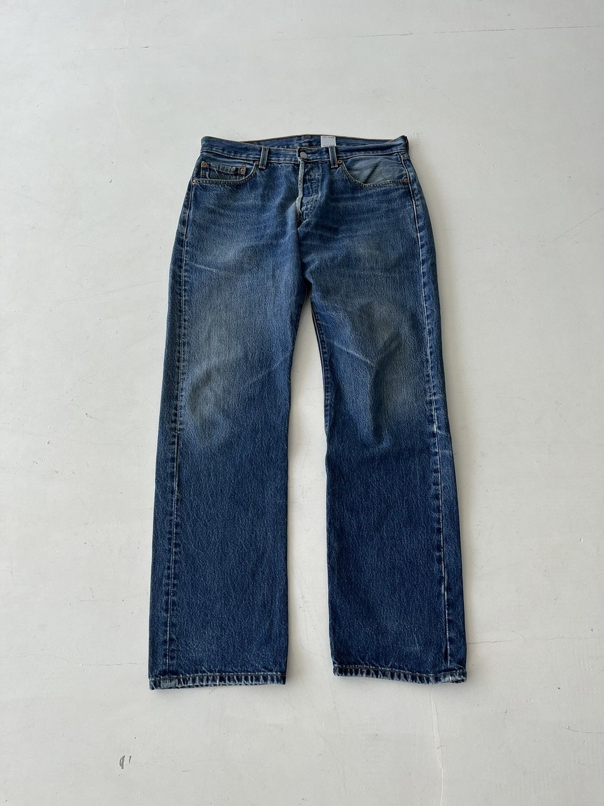 Levi's Vintage Levi’s 501 jeans classic fit Y2K wide leg baggy 90s Size US 34 / EU 50 - 3 Thumbnail