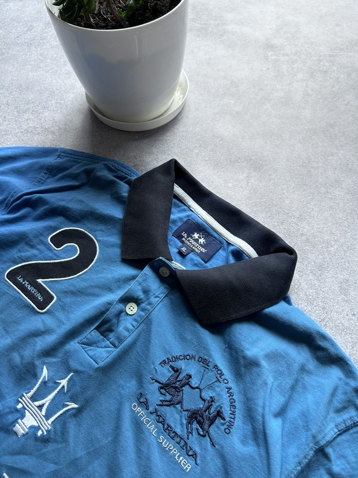 La Martina × Maserati × Rugby Ralph Lauren La Martini X Maserati Official Polo Club jersey 2 luxury Size US XL / EU 56 / 4 - 3 Thumbnail