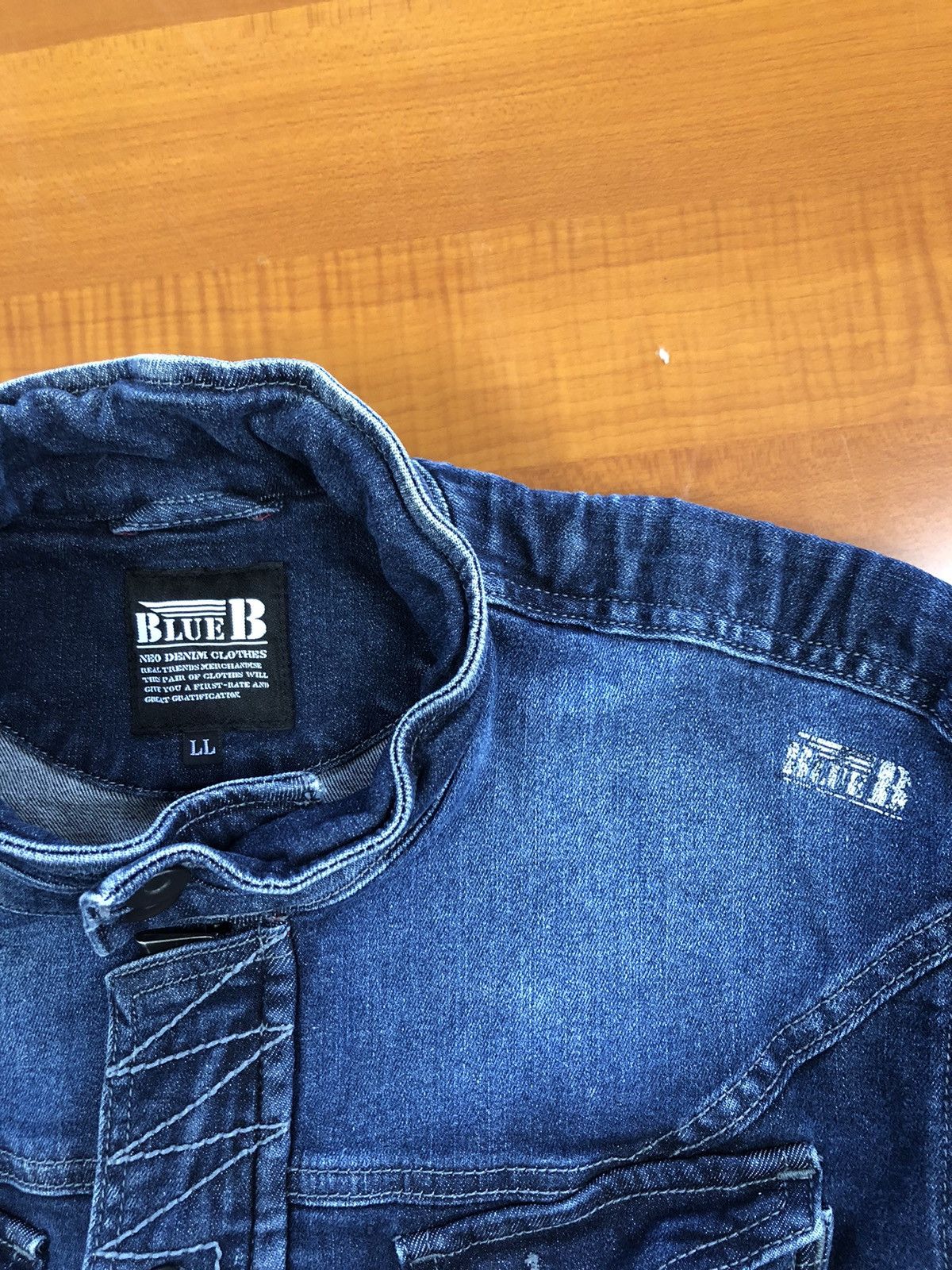 Vintage Blue B Neo Denim Jacket Size US M / EU 48-50 / 2 - 13 Thumbnail