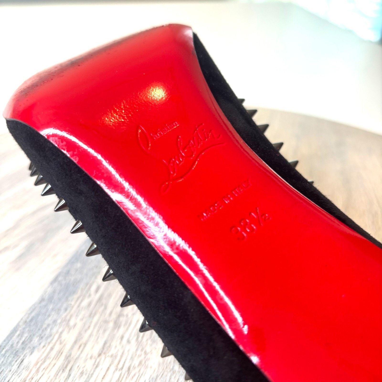 Christian Louboutin Christian Louboutin Follies Black Red Sole Heels Sz 8.5 Size US 8.5 / IT 38.5 - 13 Thumbnail