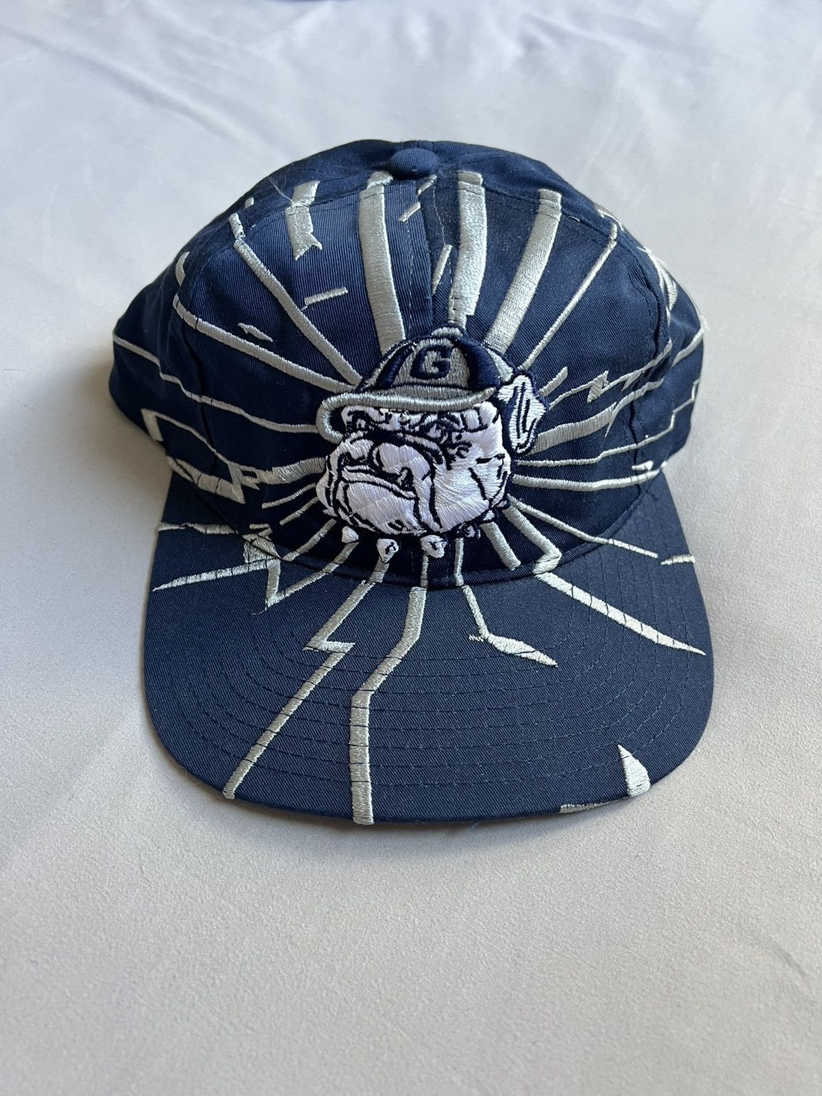 image of NCAA x Vintage Georgetown Hoyas Vintage Big Logo Cap in Navy, Men's