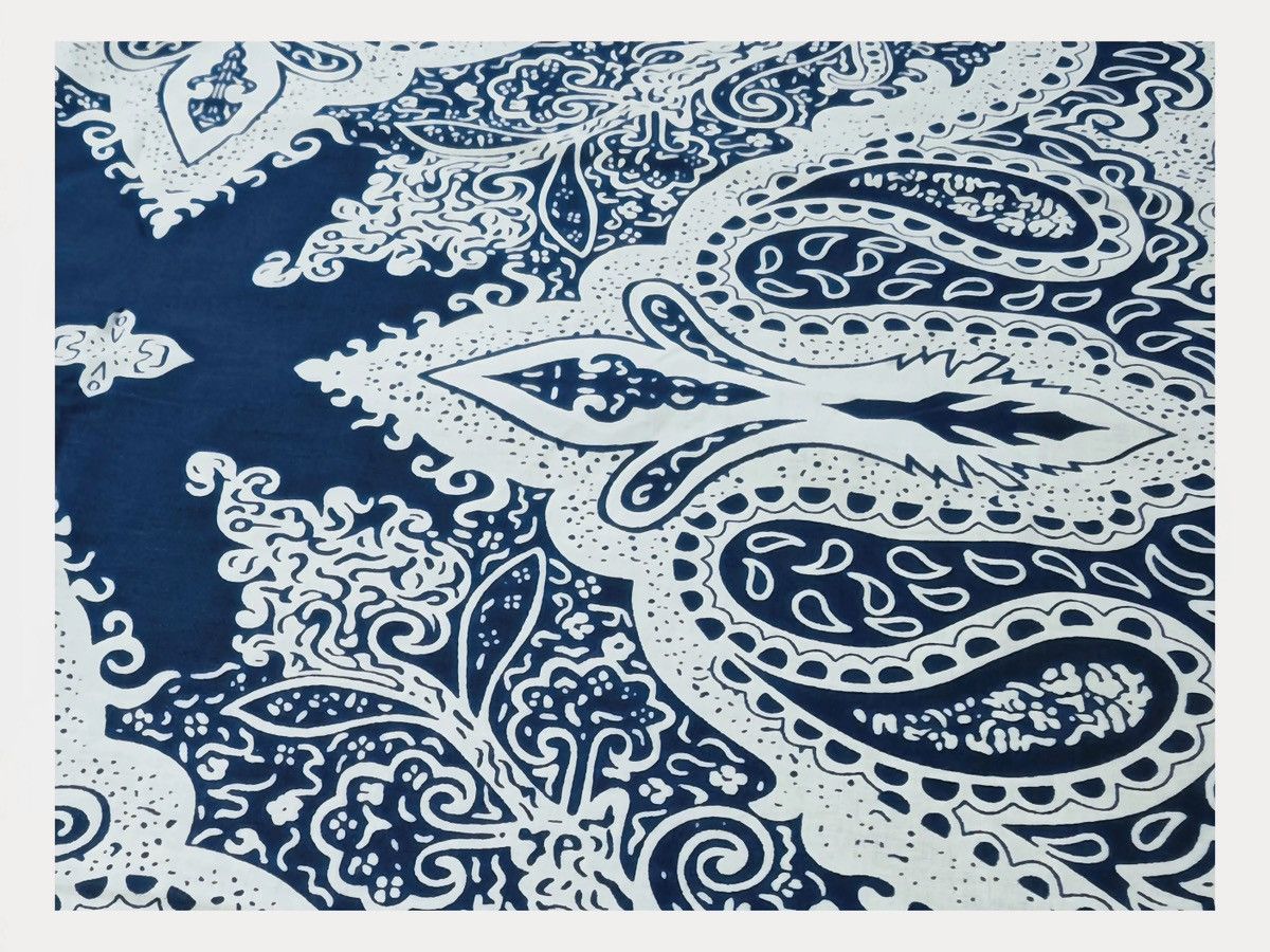 Polo Ralph Lauren INDIGO Printed Bandana COTTON Green Scarf handkerchief Size ONE SIZE - 7 Thumbnail