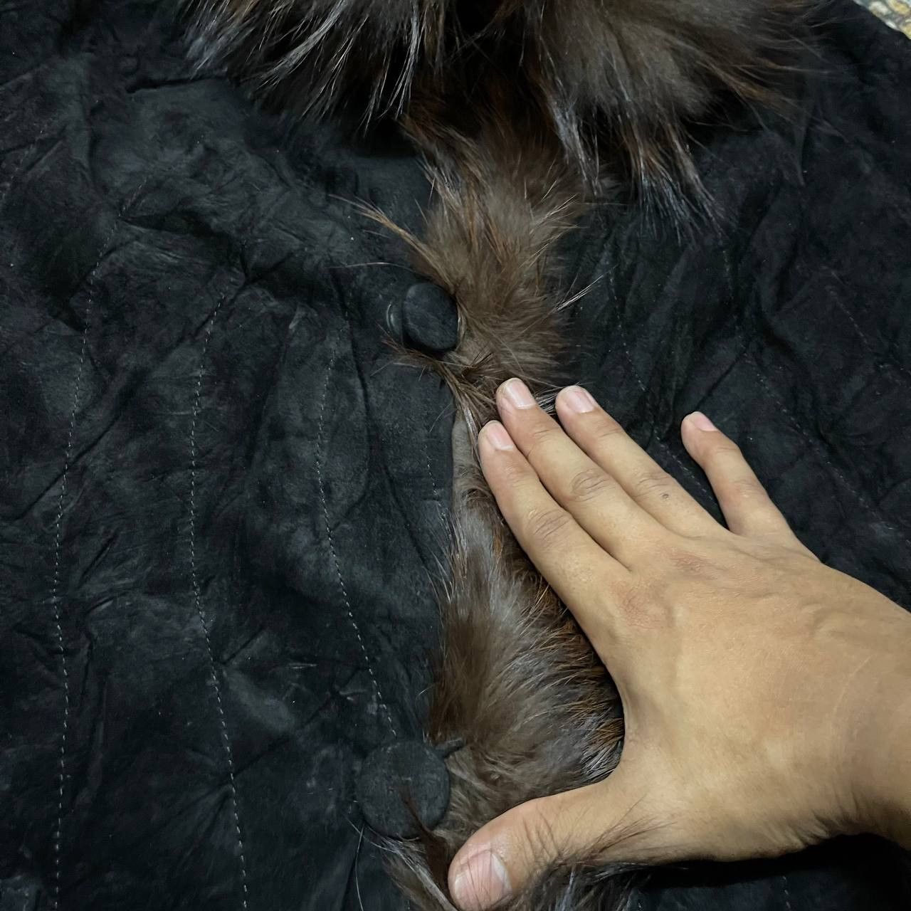 Japanese Brand Vintage Fox Fur Pig Skin Leather Jacket Reversible Size US M / EU 48-50 / 2 - 7 Thumbnail