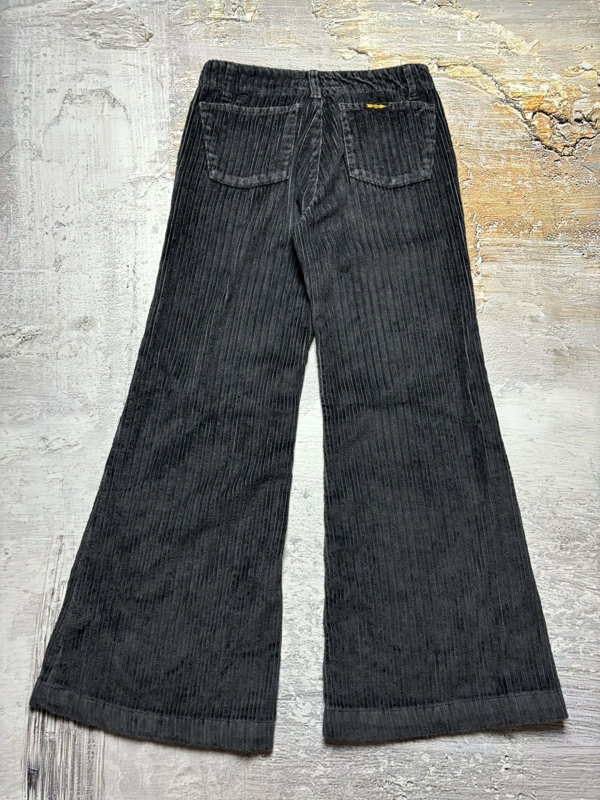 Vintage Flared velvet vintage wide pants Size 26" / US 2 / IT 38 - 2 Thumbnail