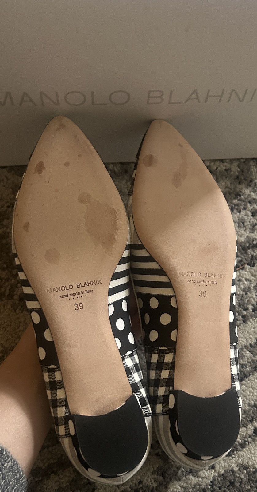 Manolo Blahnik Manolo Blahnik Hangisi Flat Patches Jewel Buckle Ballet Size US 9 / IT 39 - 4 Thumbnail