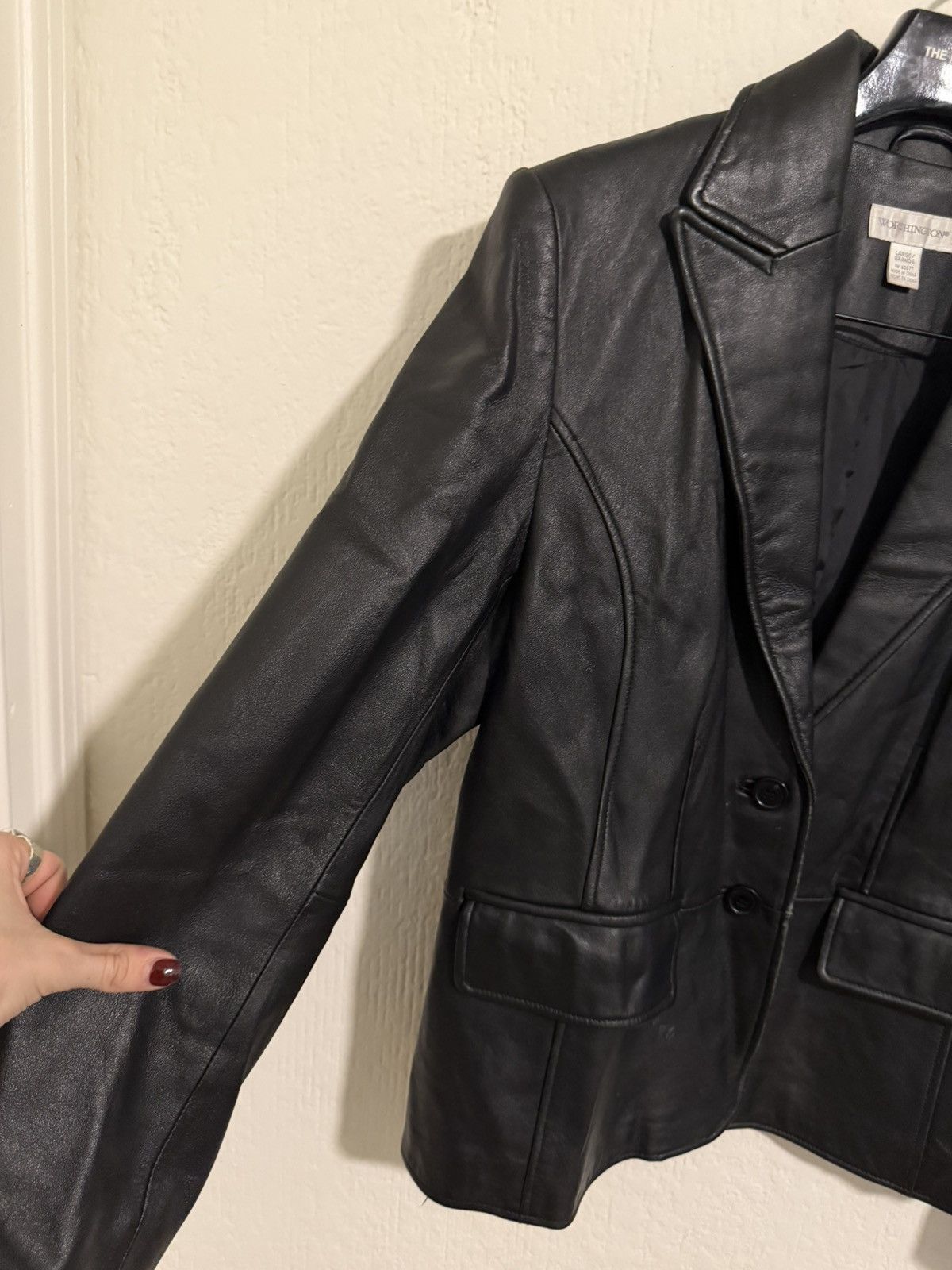 Genuine Leather Vintage genuine leather two button blazer jacket Size US M / EU 48-50 / 2 - 4 Thumbnail