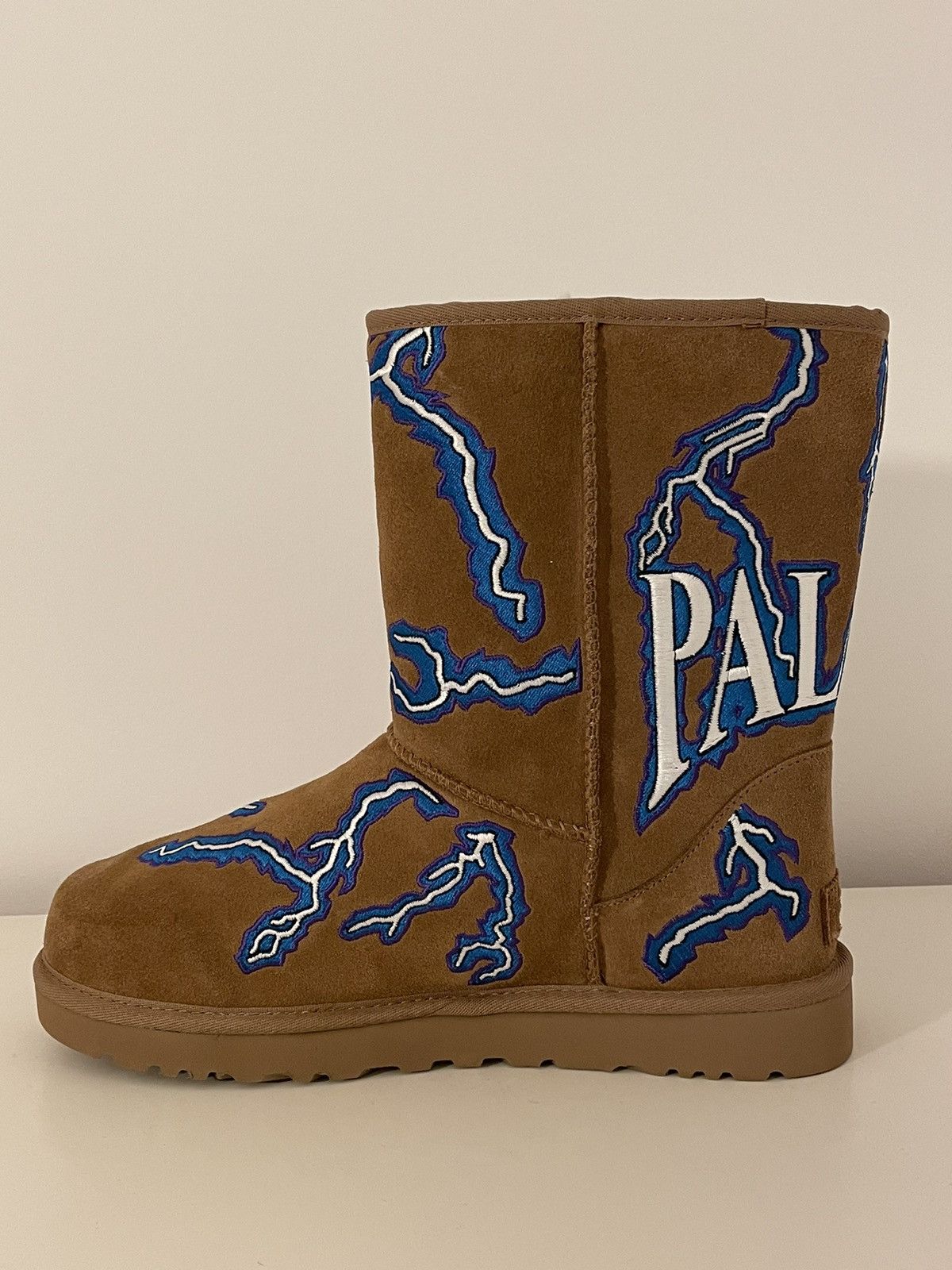 image of Palace x Ugg Classic Short Boot Lightning Chestnut in Brown, Men's (Size 11)