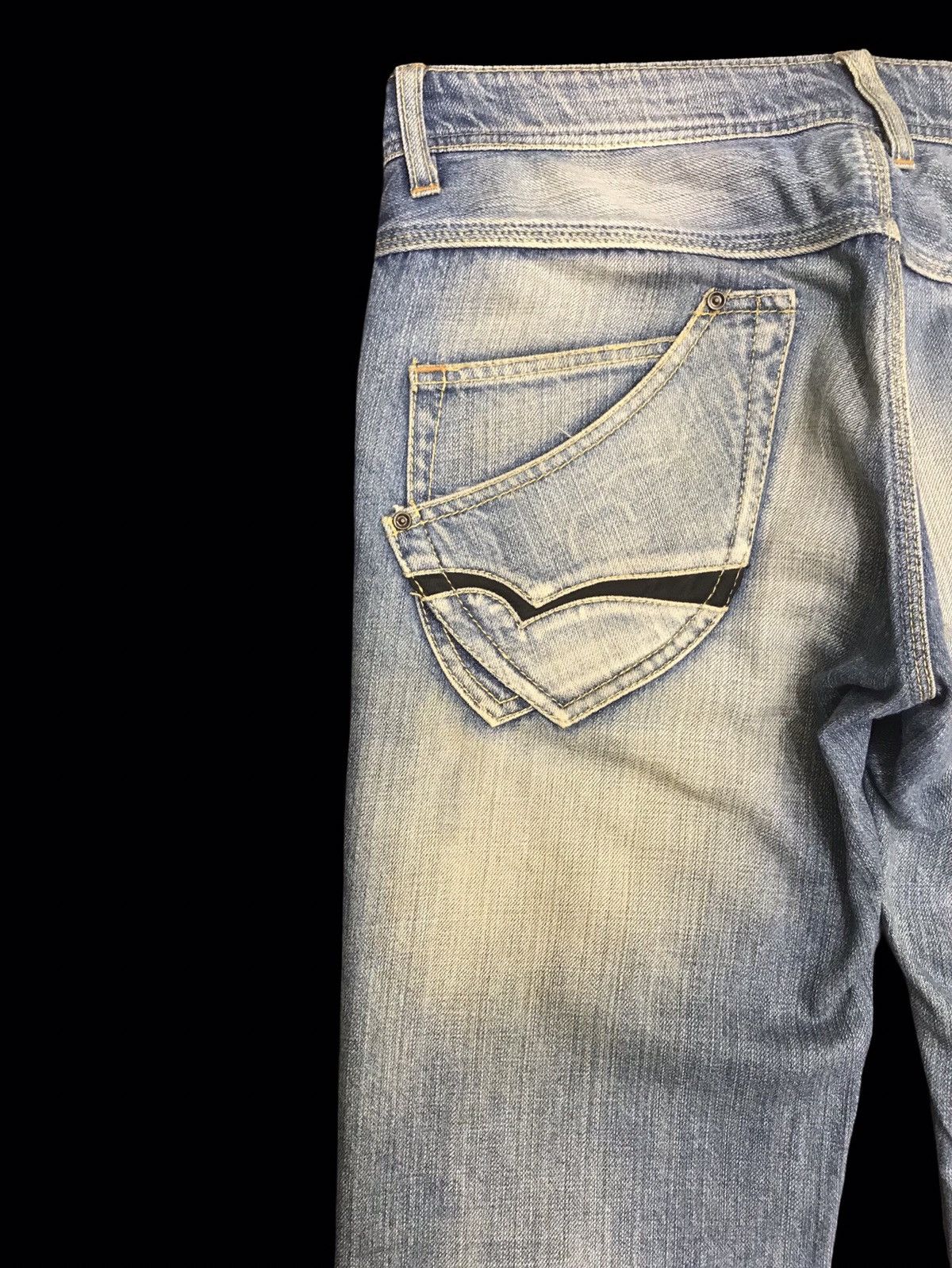 Japanese Brand 💥FLARE💥NCFM Japan Design Seditionari Fade Flare Denim F108 Size US 34 / EU 50 - 14 Thumbnail