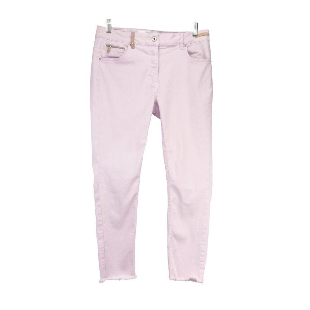 Other PAMELA HENSON Delicious Slim Fit Frayed Pale Rose Jean US 12 Size 34" / US 12 / IT 48 - 3 Thumbnail