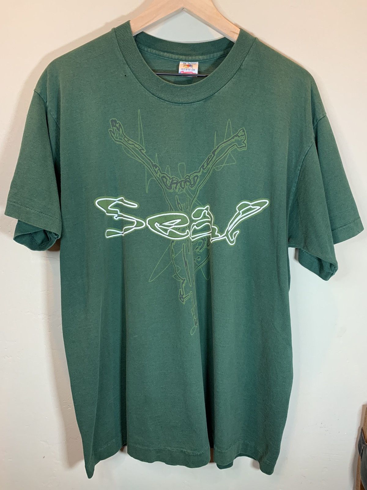 Band Tees × Vintage *RARE* Vintage 1995 Seal World Tour Art Single Stitch Shirt Size US XL / EU 56 / 4 - 1 Thumbnail