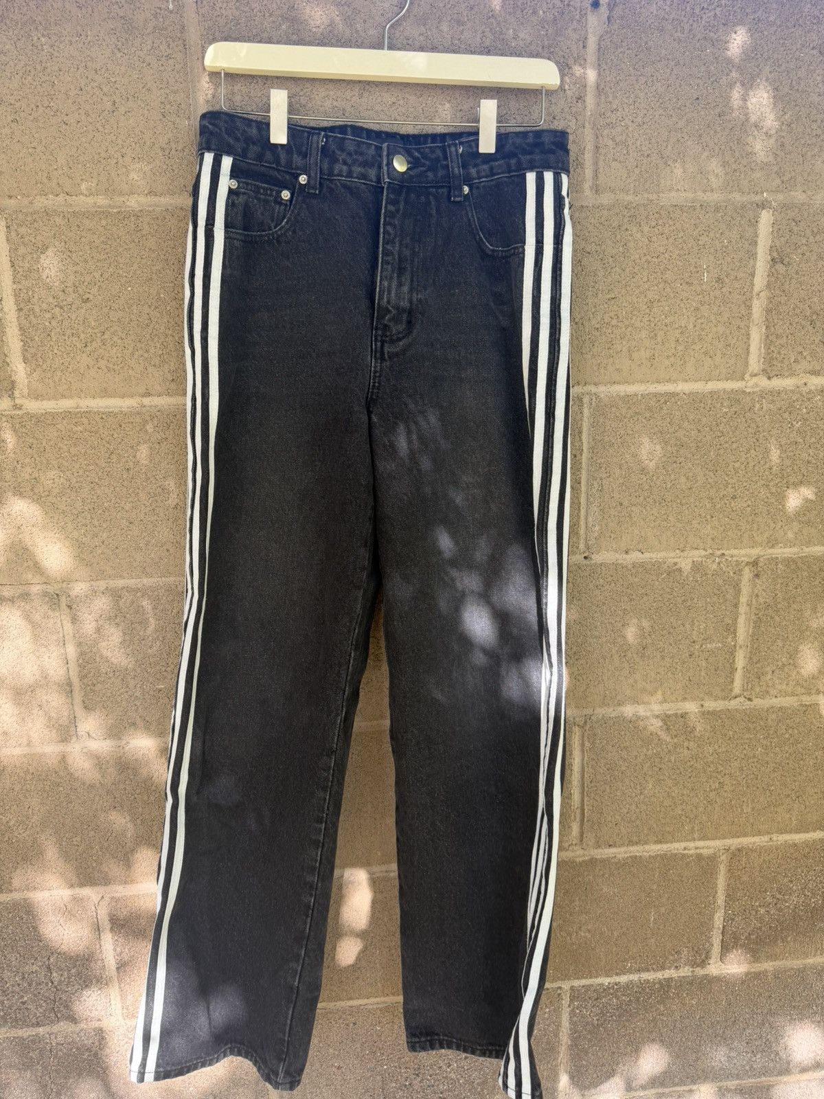 Other Crafted YNC Black Side Stripe Jeans Size US 32 / EU 48 - 1 Thumbnail