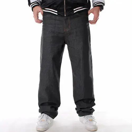 Japanese Brand × Jean Baggy jeans with embroidery Size US 32 / EU 48 - 2 Thumbnail