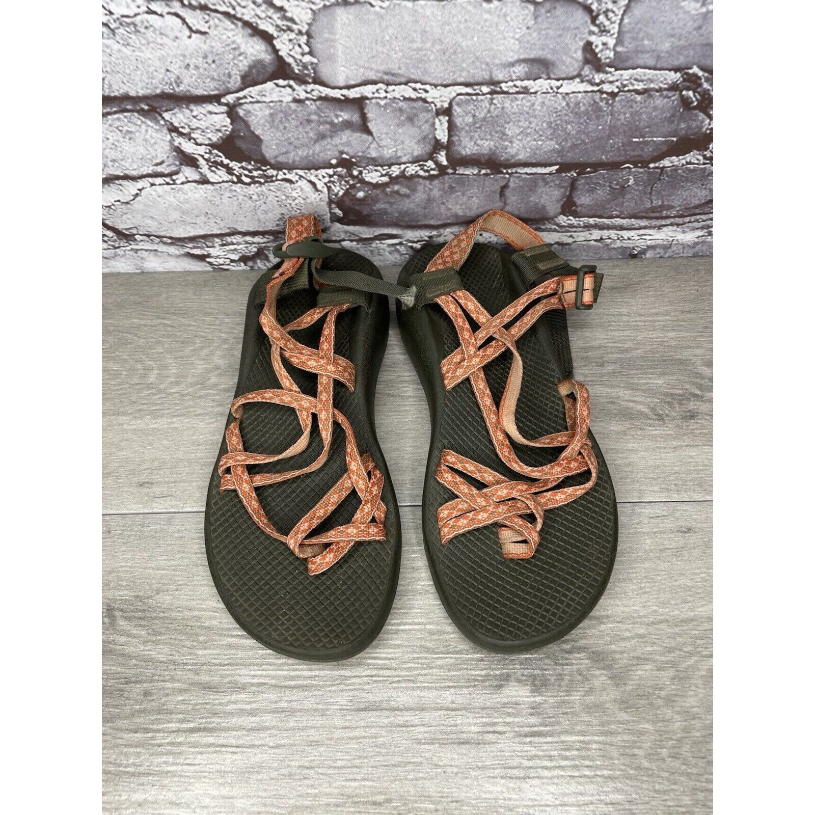 Chaco Chaco Orange Nylon Textile Hiking Toe Ankle Strap Sandals Wo Size US 11 / IT 41 - 17 Thumbnail