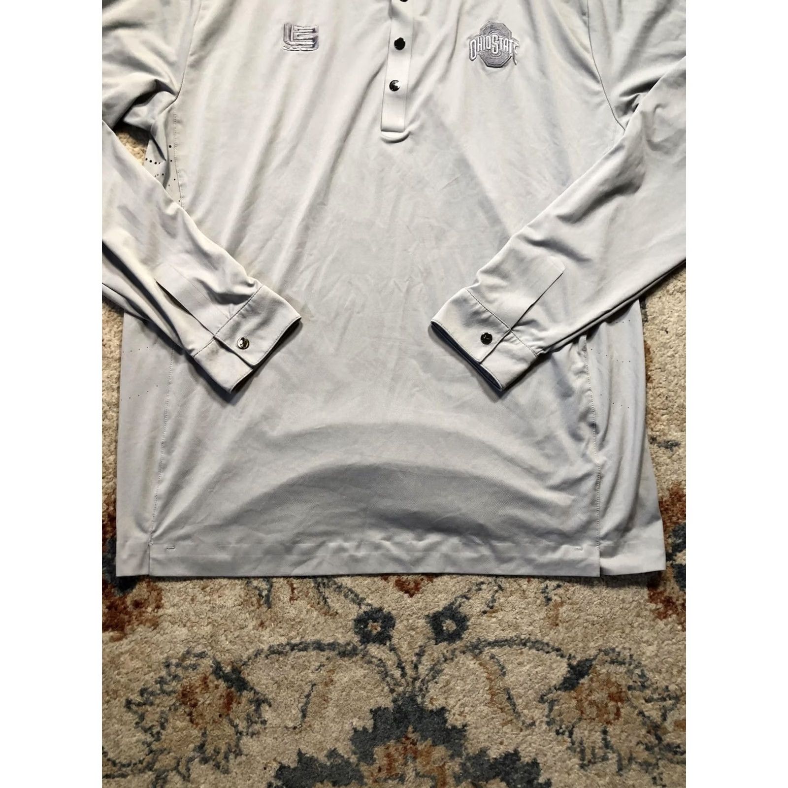 Nike Nike Tiger Woods Platinum Shirt Mens M Long Sleeve Golf Dri-Fit Size US M / EU 48-50 / 2 - 5 Thumbnail