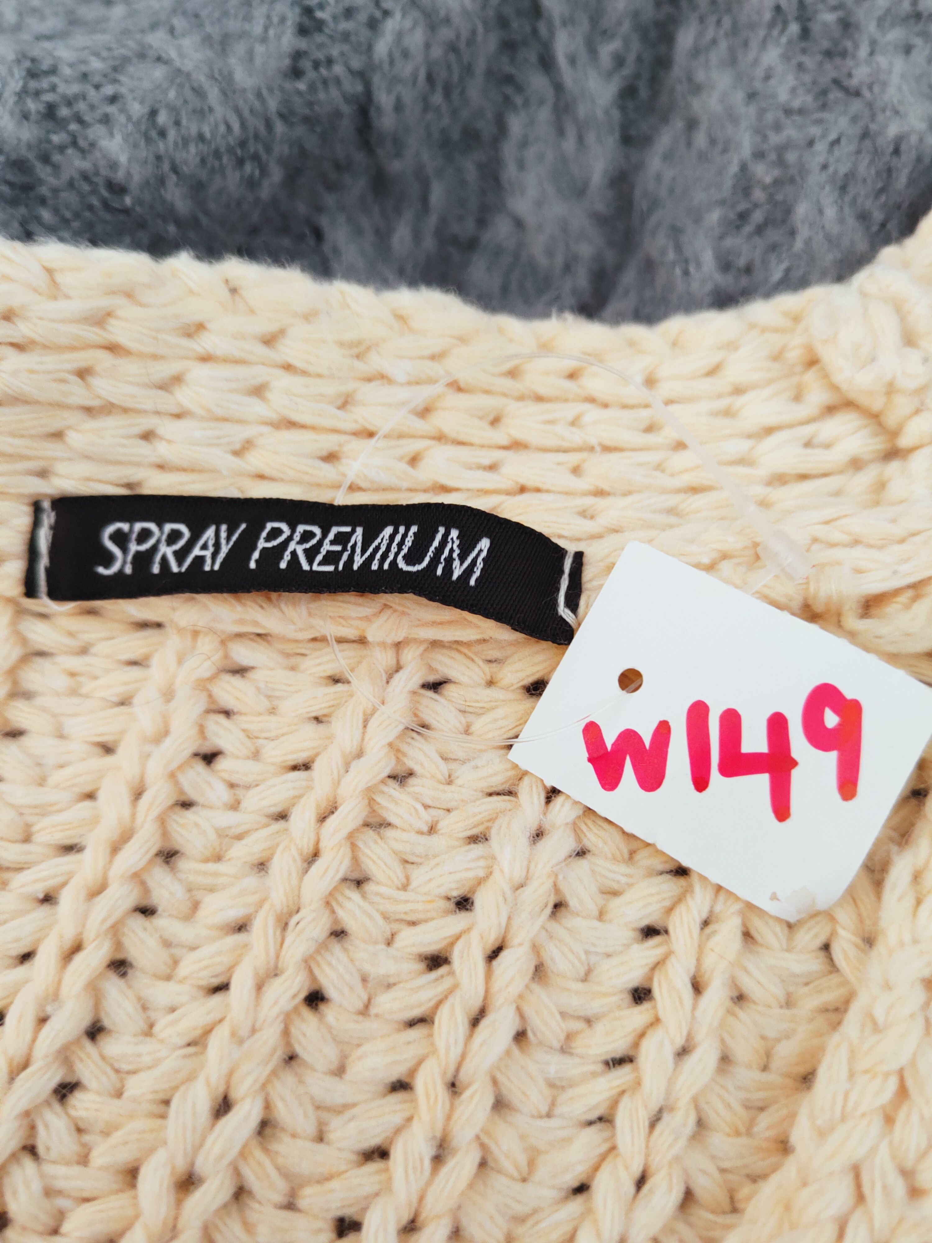 Japanese Brand Spray Premium Orange Knitwear Cardigan #W149 Size M / US 6-8 / IT 42-44 - 11 Thumbnail