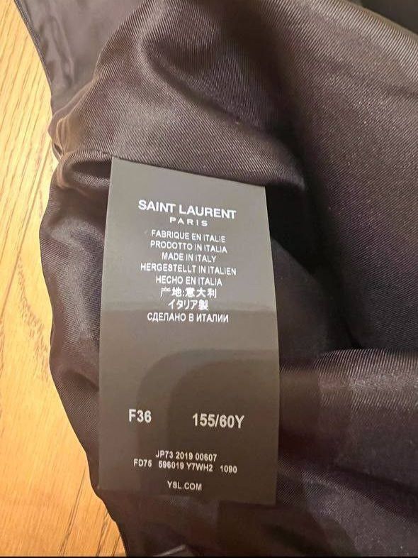 Saint Laurent Paris Saint Laurent leather skirt Size 26" / US 2 / IT 38 - 4 Thumbnail