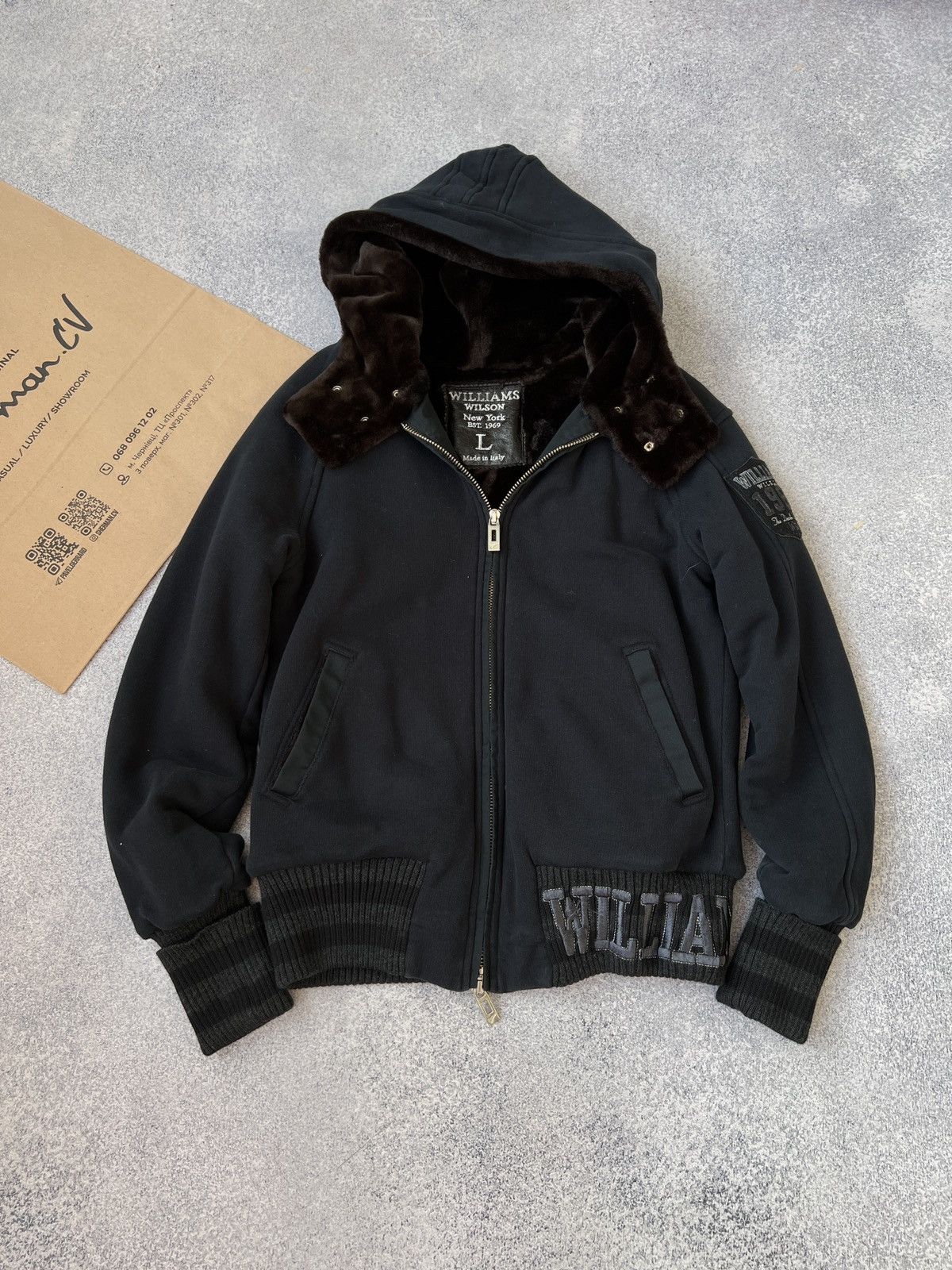 Designer × Vintage Vintage William Wilson Navy Jacket Size US L / EU 52-54 / 3 - 3 Thumbnail