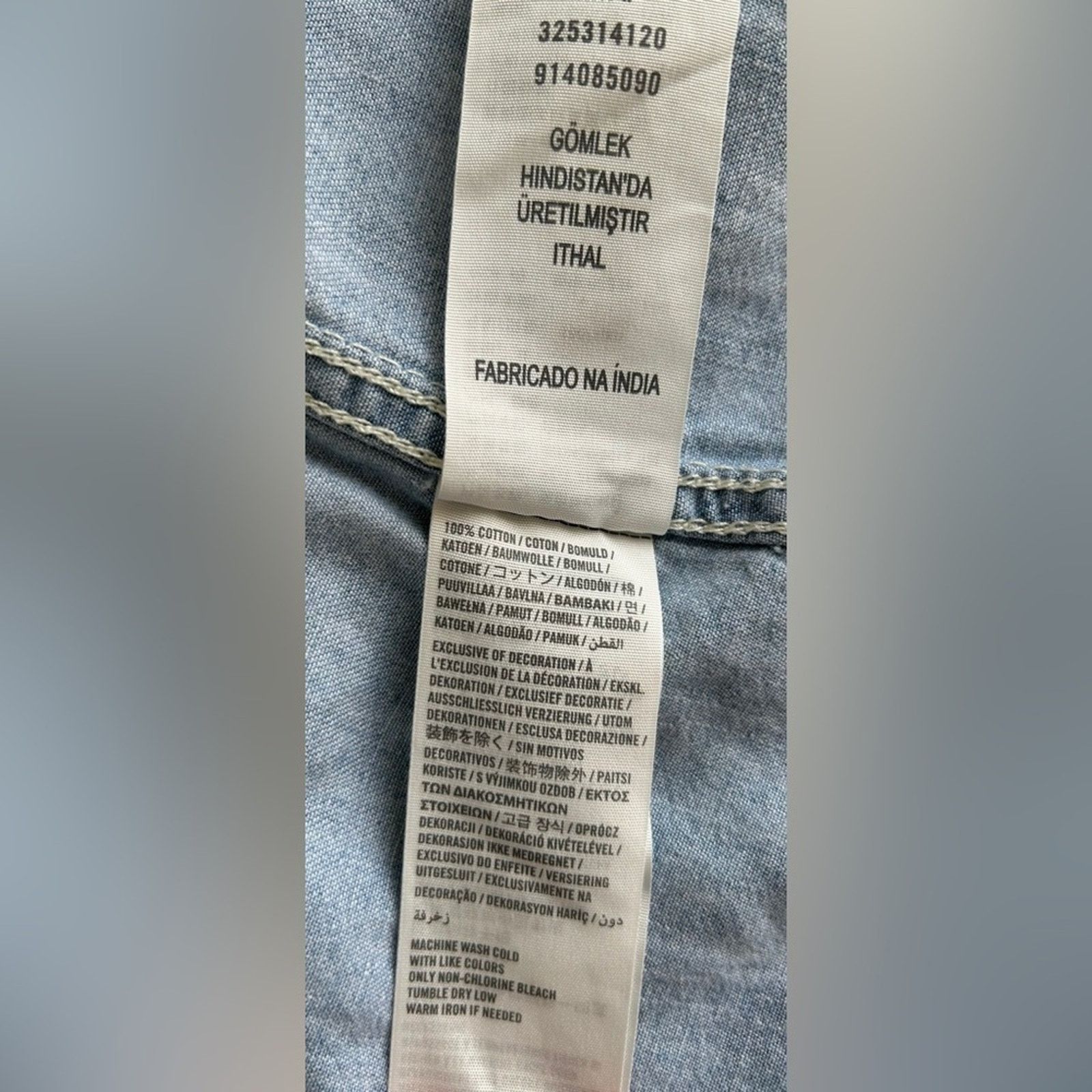 Hollister Hollister | Men's Cotton Denim Jean Jacket Coat | Medium Size US M / EU 48-50 / 2 - 3 Thumbnail