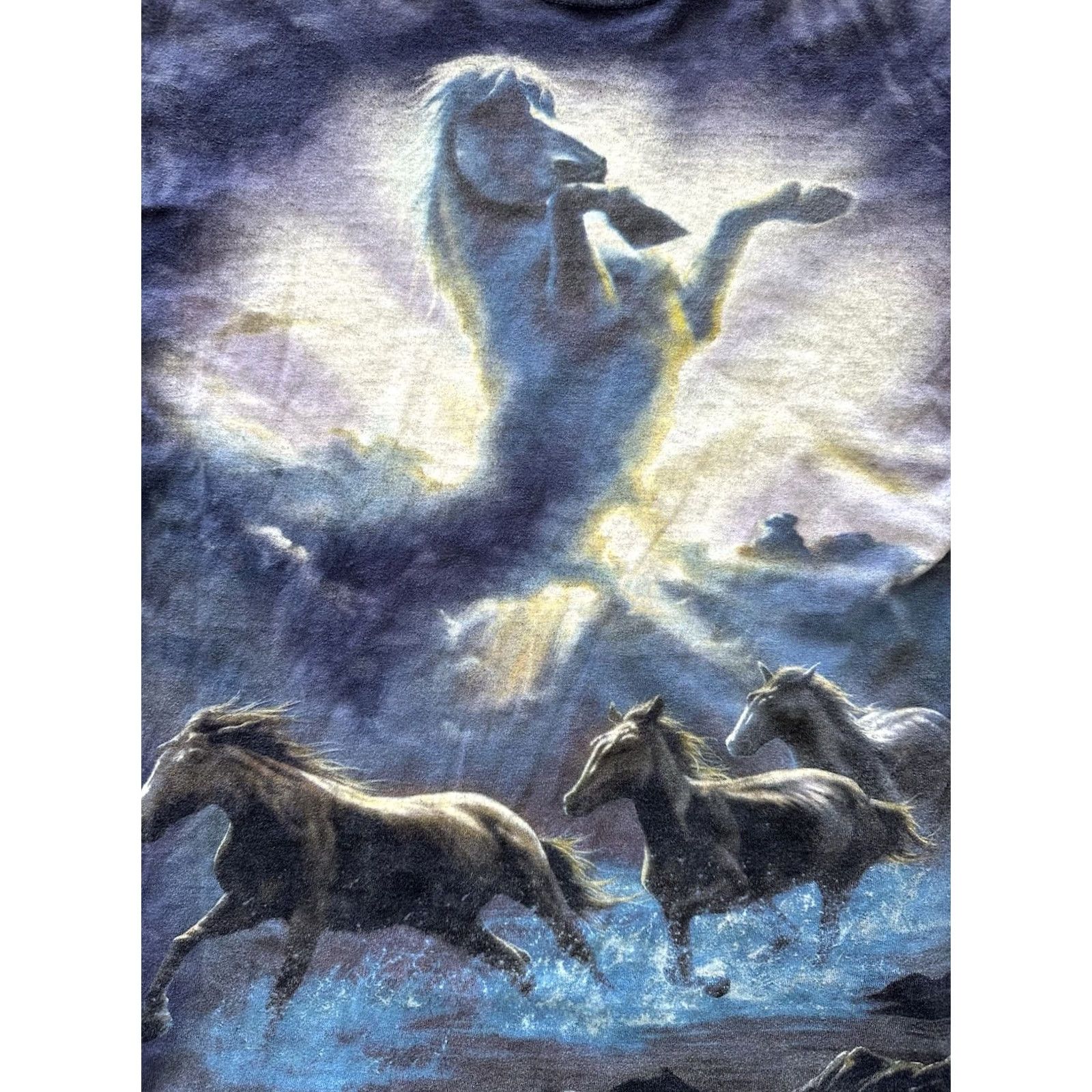 The Mountain VINTAGE The Mountain Shirt Medium Blue Pegasus Tye Die USA Made In 2001 T Size Size US M / EU 48-50 / 2 - 2 Thumbnail