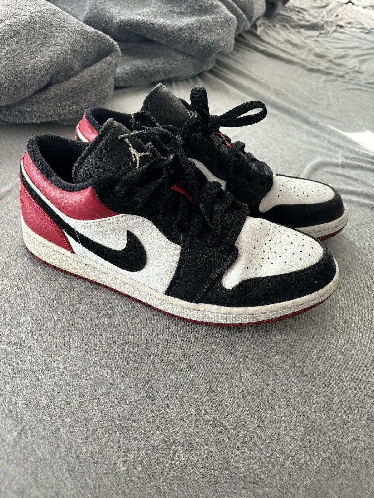 image of Nike Dunk Low Jordans Shoes in Black, Men's (Size 9.5)