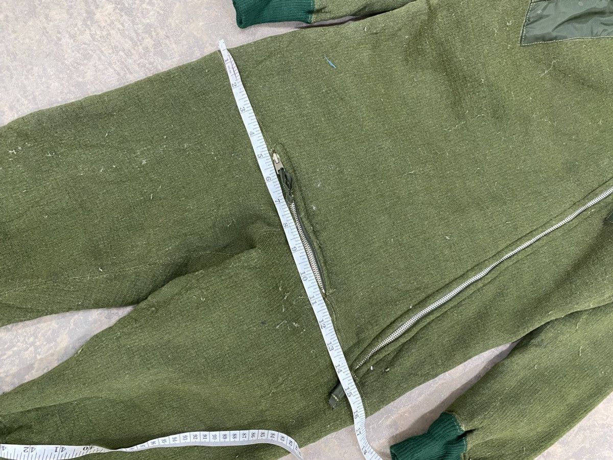 Vintage 1970s -Military Flight Coverall Jumpsuit Wool asymmetric Size US 32 / EU 48 - 11 Thumbnail