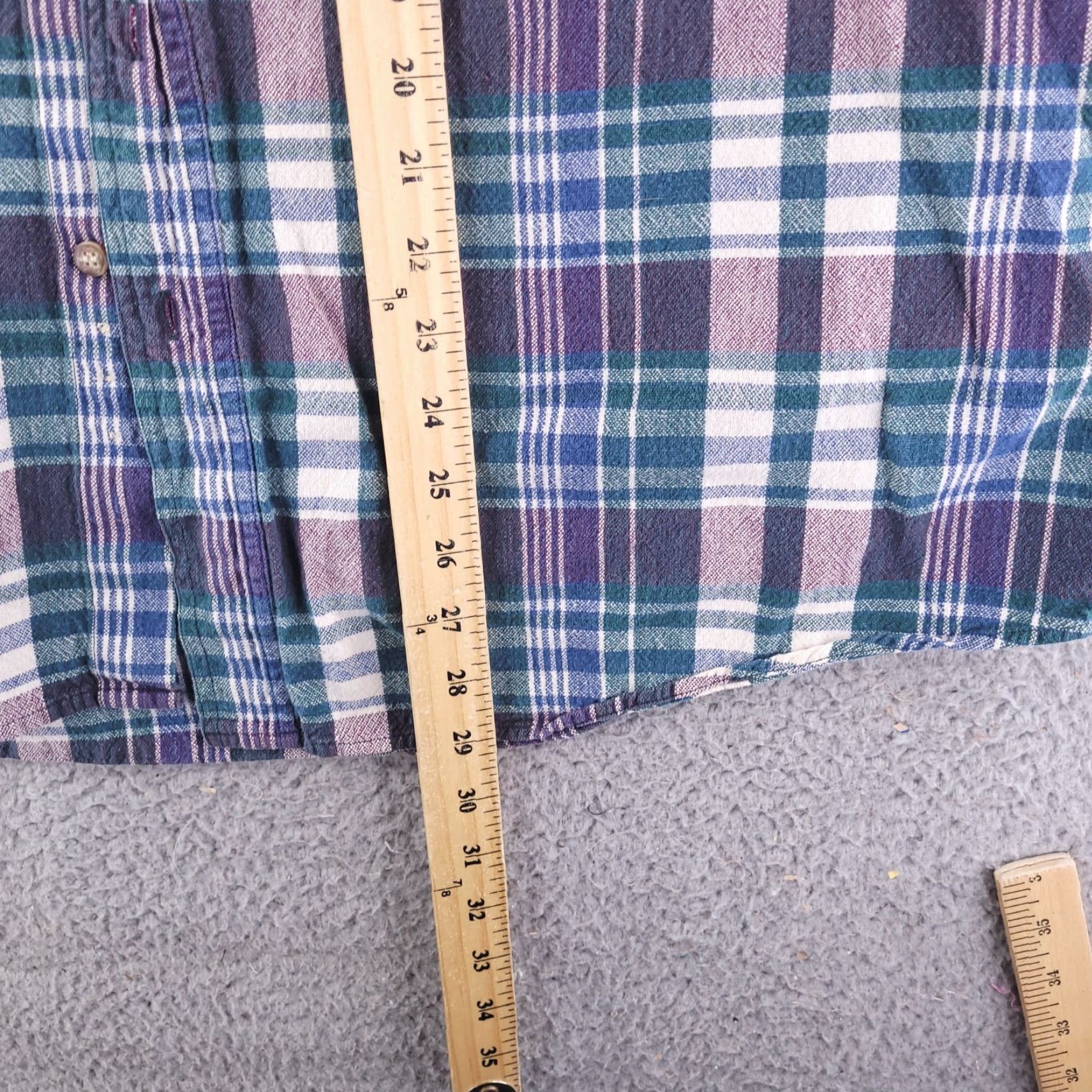 Express VINTAGE Mountain Express Shirt Mens L Blue Plaid Flannel Cotton Thick Retro Baggy Fit Button-Up Size US L / EU 52-54 / 3 - 6 Thumbnail