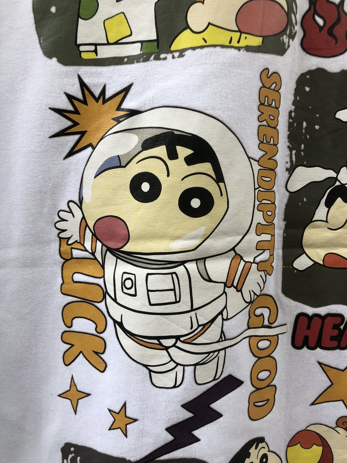 Anime × Japanese Brand × Vintage Vintage Japanese Anime Crayon Shinchan Backhit Tshirt Size US XL / EU 56 / 4 - 8 Thumbnail