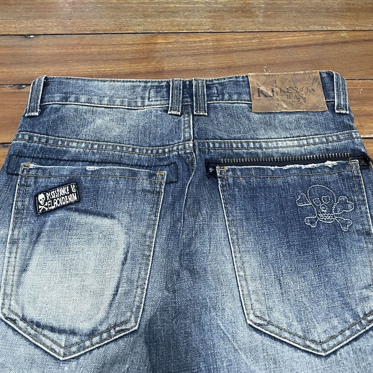 Vintage Rare Design Vintage Japanese Brand Kesson Flash Jeans 2000s Size US 29 - 4 Thumbnail