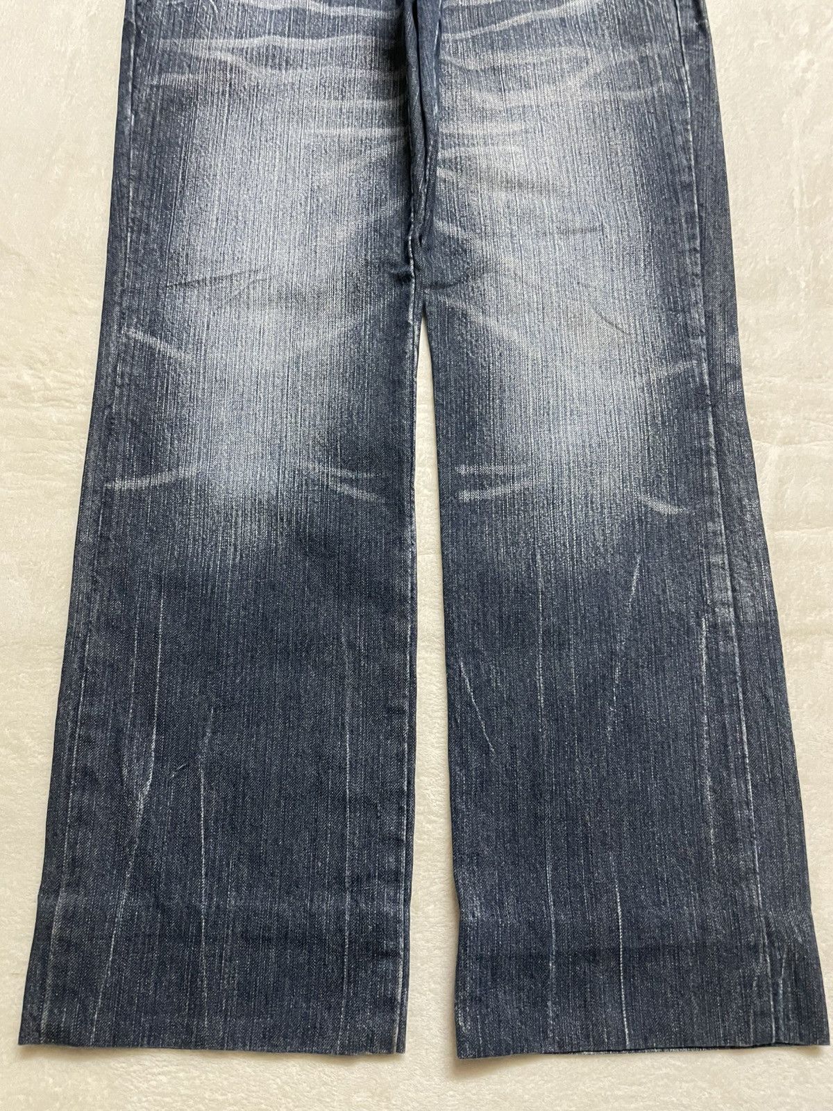 Japanese Brand Vintage Japanese Brand Mudwash Double Waist Rare Jeans Size US 32 / EU 48 - 3 Thumbnail