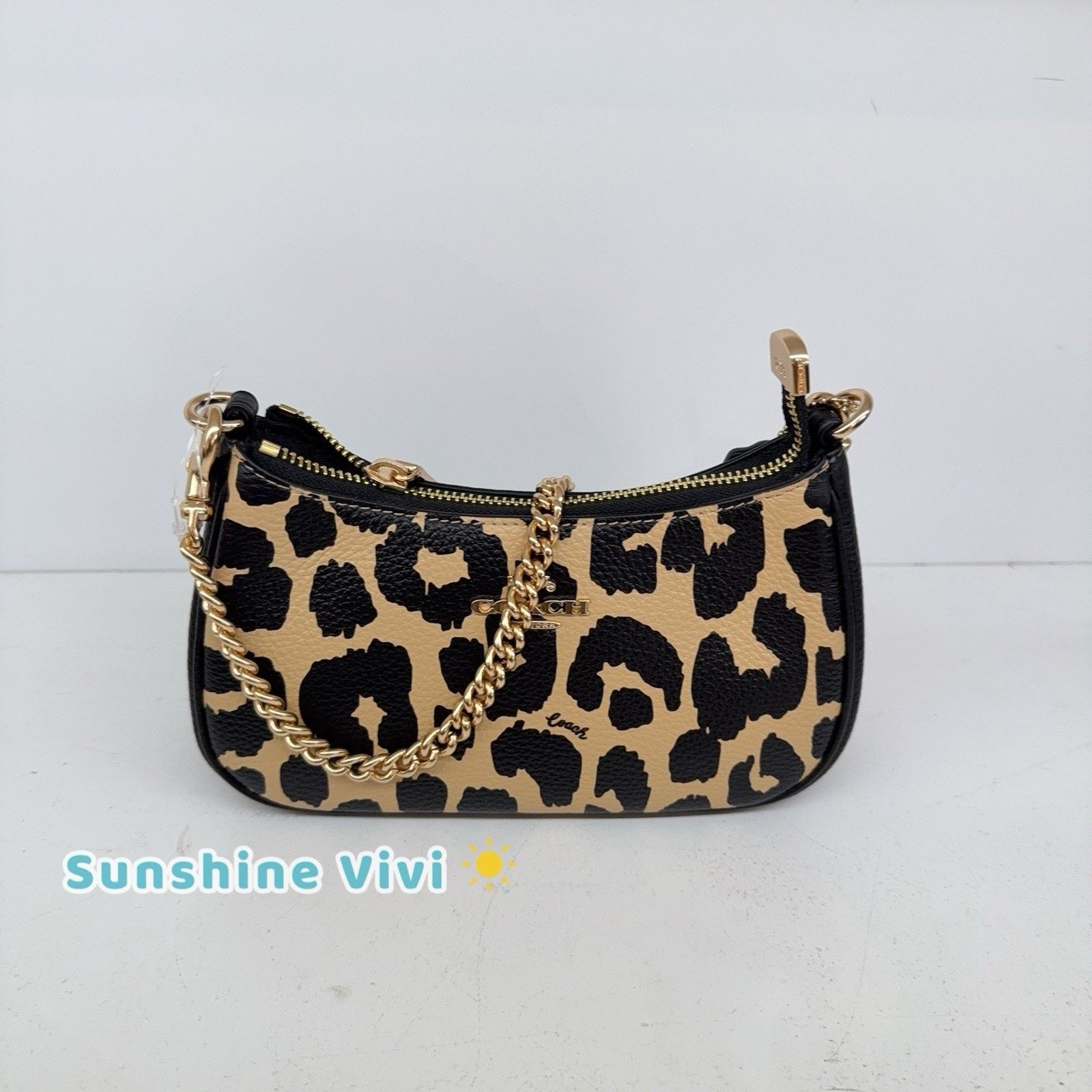 Coach NWT Coach Teri Mini Crossbody Bag Leopard CBG65 Gold/Leopard Size ONE SIZE - 1 Thumbnail