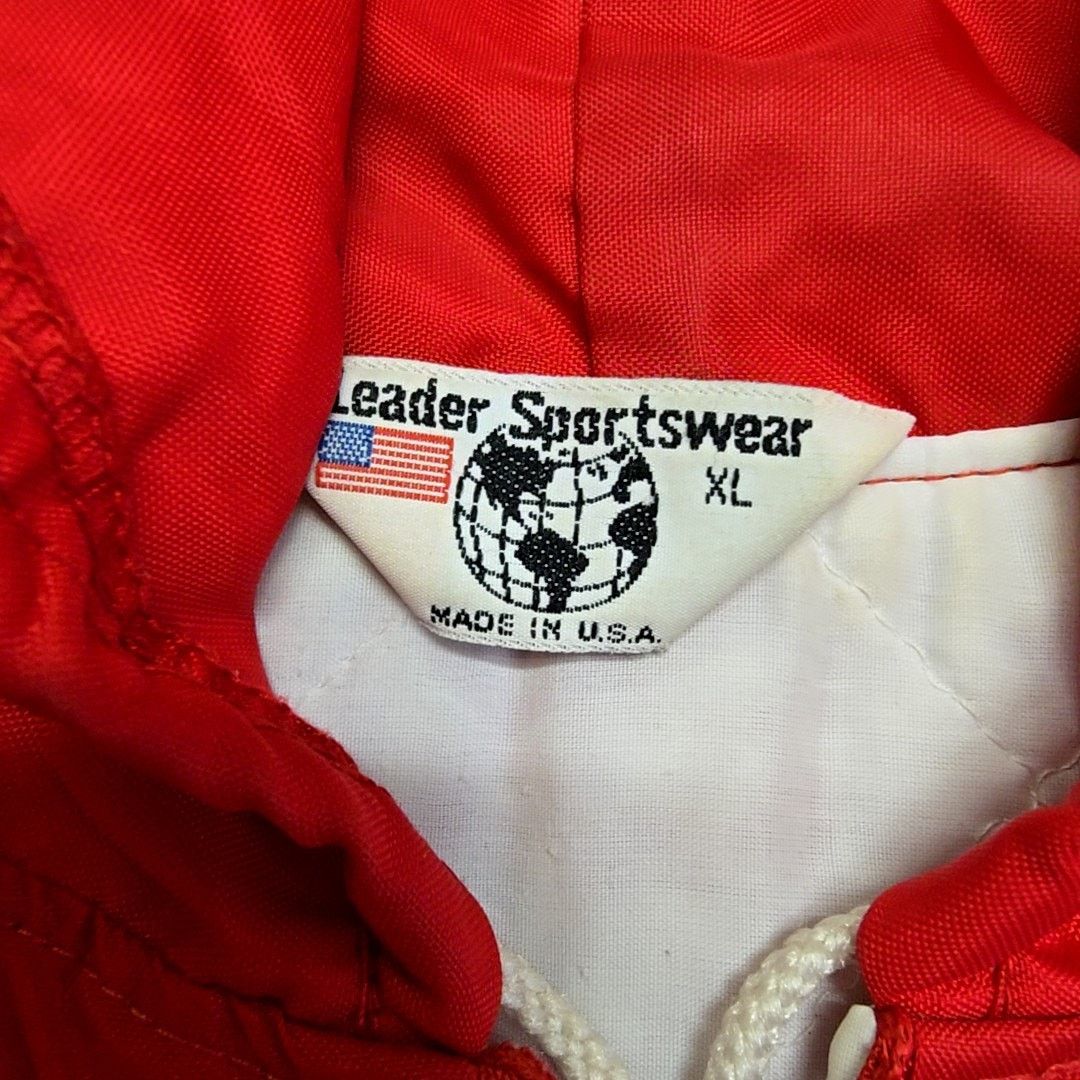 Vintage Vintage Leader Sportswear Peyton Panthers Red XL Windbreaker Size US XL / EU 56 / 4 - 6 Thumbnail