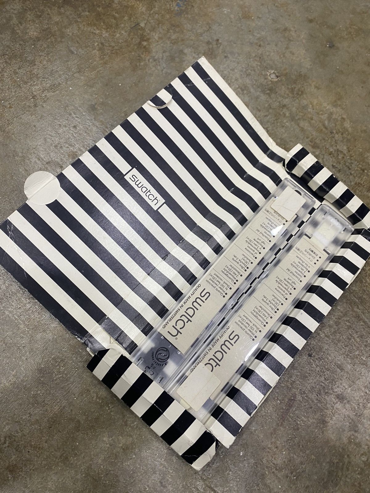 Swatch × Vintage Vintage 90s Swatch Black & white watch Size ONE SIZE - 3 Thumbnail