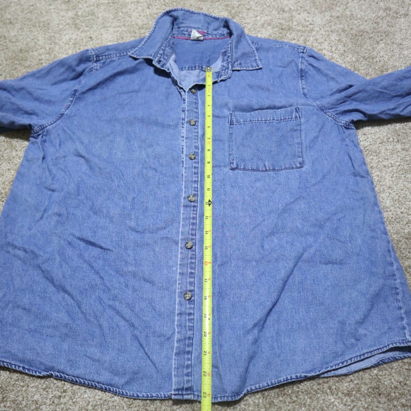 Cherokee Cherokee Denim Jacket Women XL Blue Button-Down Lined Pockets Denim Jacket Blue 80s Women Cherokee Size XL / US 12-14 / IT 48-50 - 3 Thumbnail
