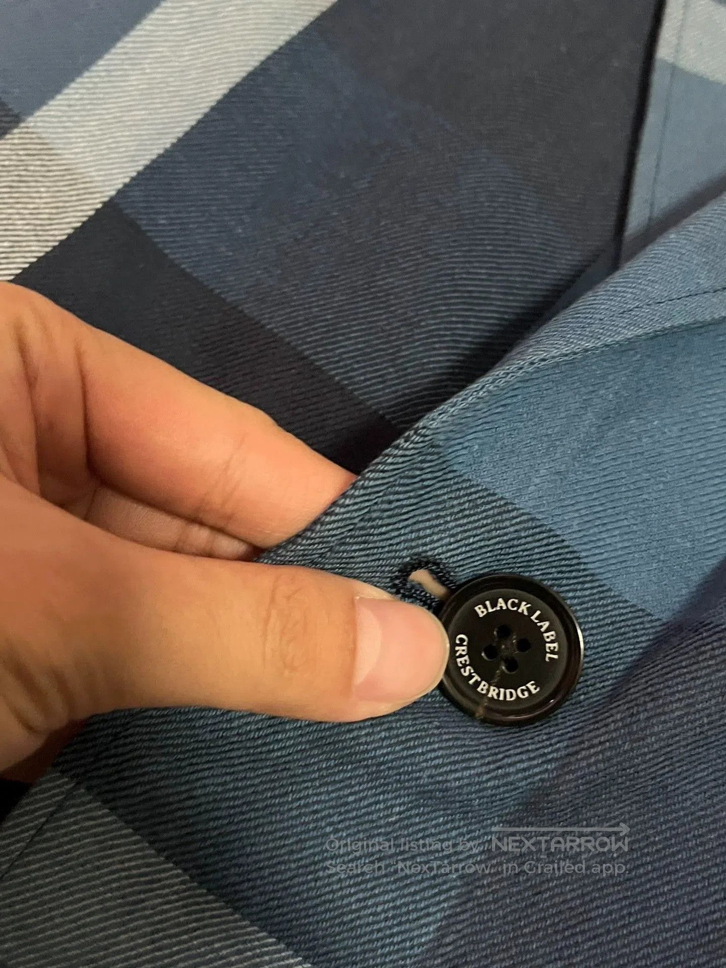 Burberry Burberry Black Label Blue Plaid Trench Coat. Size US L / EU 52-54 / 3 - 7 Thumbnail