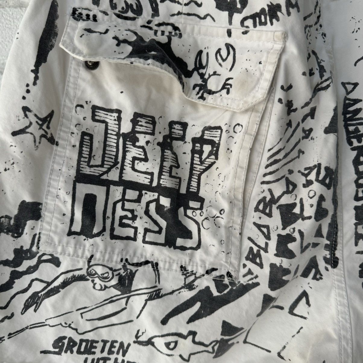 Diesel Diesel Grafitti Shorts Size US 34 / EU 50 - 4 Thumbnail