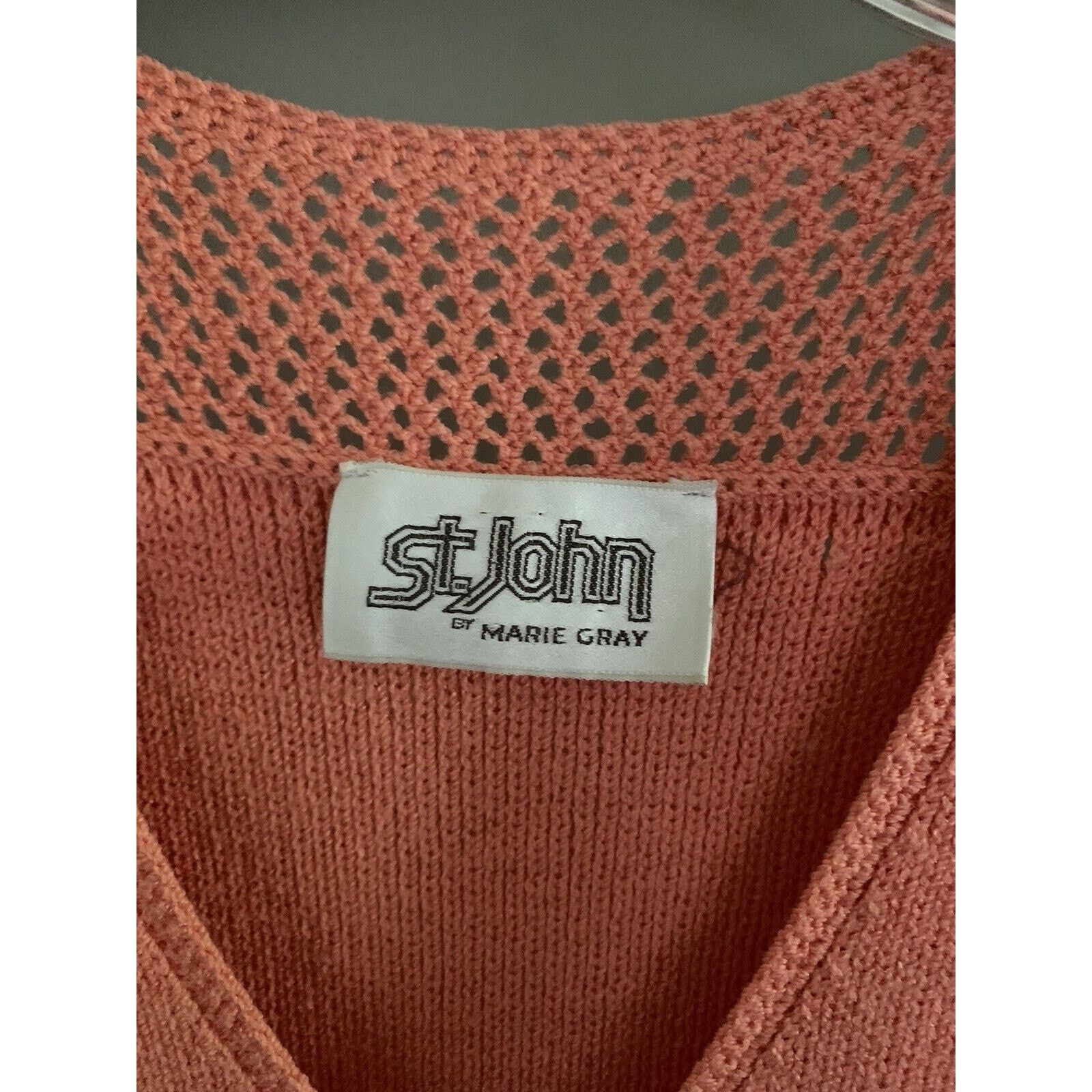 St. John St. John Vintage Santana Coral Knit Belted Dress small Size S / US 4 / IT 40 - 5 Thumbnail