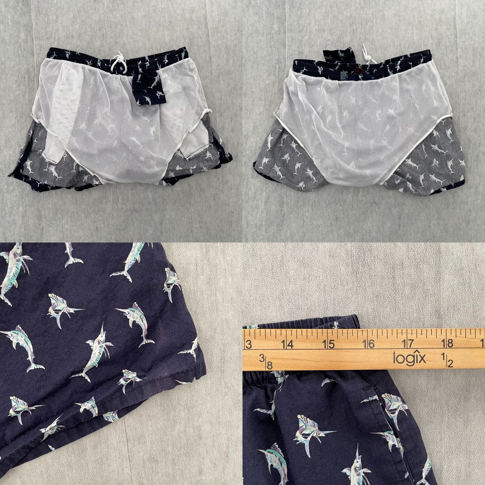 Vintage VINTAGE Polo Sport Shorts Adult XL Blue Ralph Lauren Marlin Swim Board Mens Size US XL / EU 56 / 4 - 8 Thumbnail