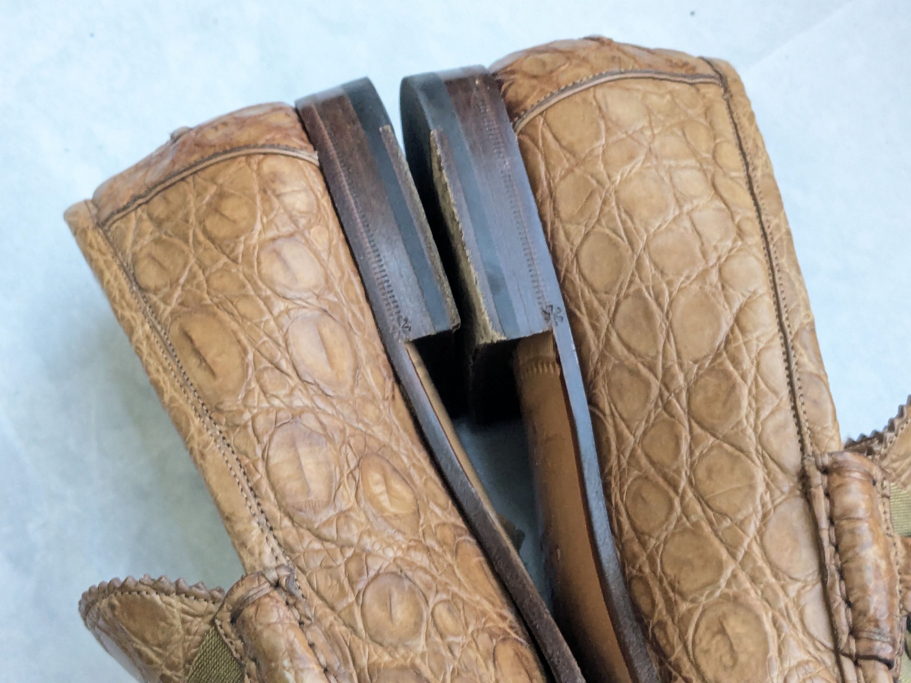 Gucci Gucci Horsebit Loafers Brown Crocodile Bamboo Size US 9 / EU 42 - 8 Thumbnail