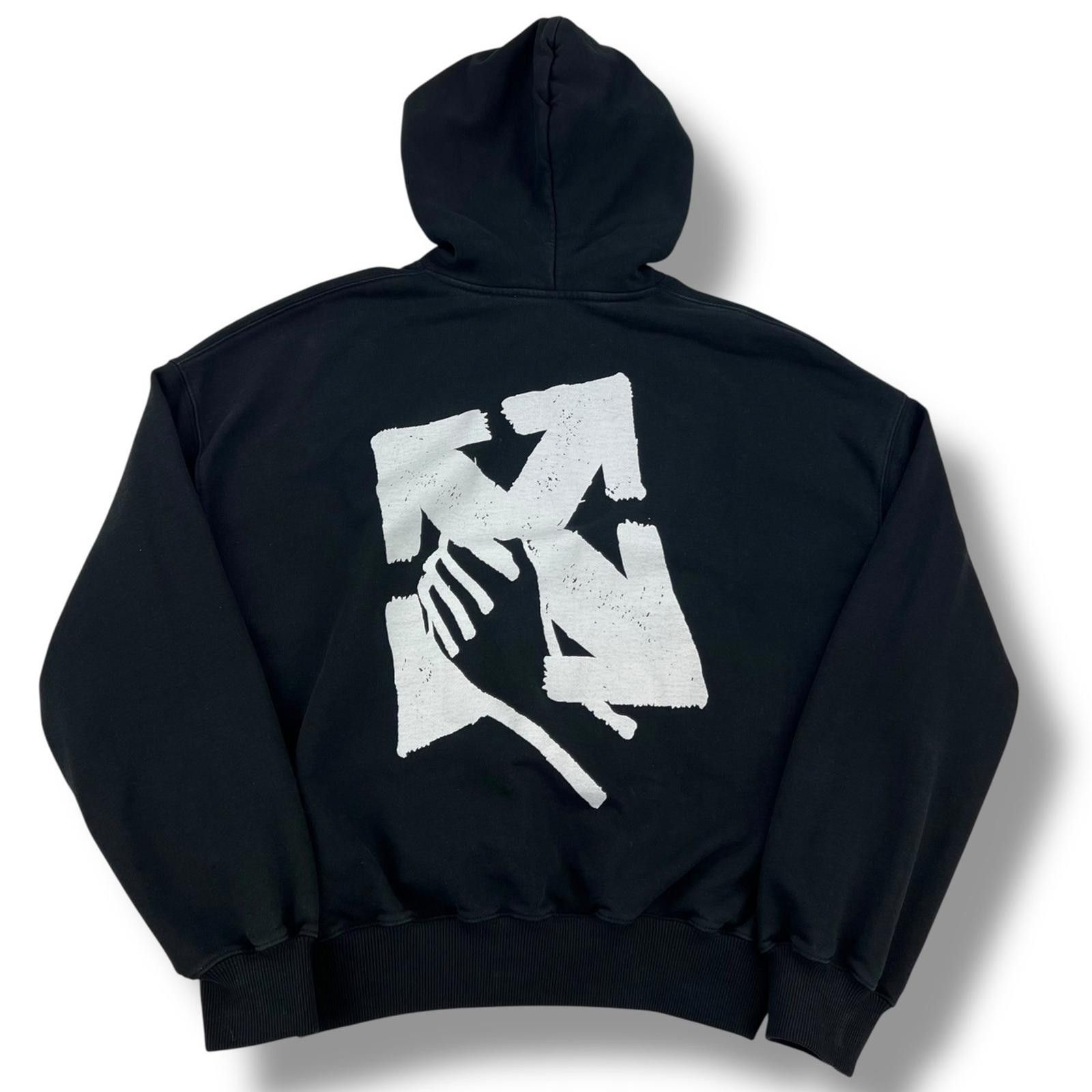 Off-White Off-White Hand Arrows Hoodie Black Size US L / EU 52-54 / 3 - 2 Thumbnail