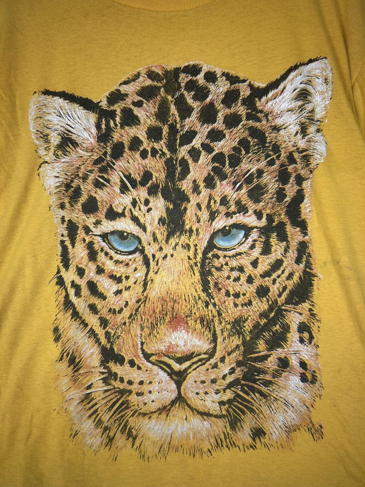 Habitat × Vintage Vintage 90s Big Print Leopard T-Shirt – Bold Wild Animal Size US XL / EU 56 / 4 - 4 Thumbnail