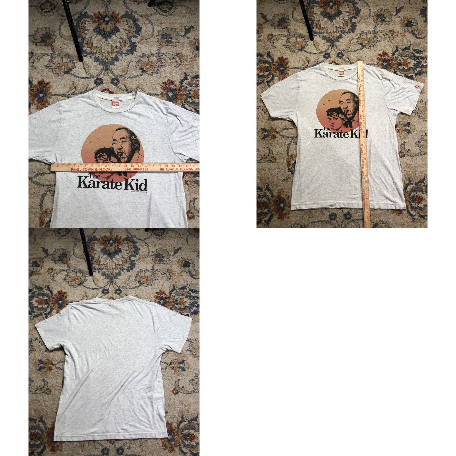 Vintage VINTAGE Homage Karate Kid Shirt Mens Medium Gray Mr Miyagi Daniel Graphic Tee Made USA Size US M / EU 48-50 / 2 - 8 Thumbnail