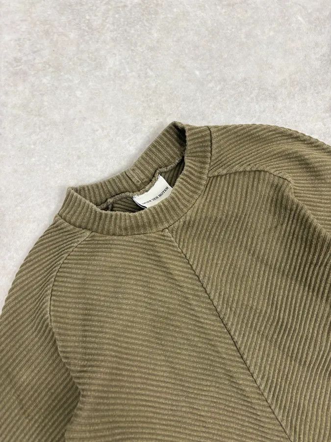Dries Van Noten 2000s Dries Van Noten Classy Minimalist Khaki Sweater Size S / US 4 / IT 40 - 5 Thumbnail
