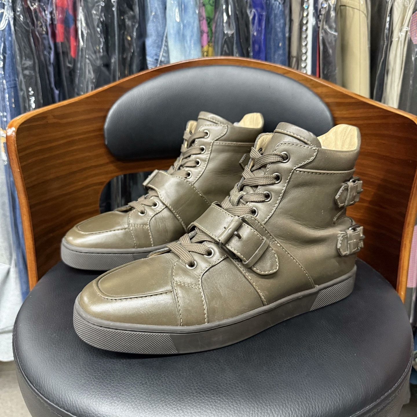 Christian Louboutin Christian Louboutin Casual Red Hitop Sneakers 41 Men Size US 8.5 / EU 41-42 - 1 Thumbnail